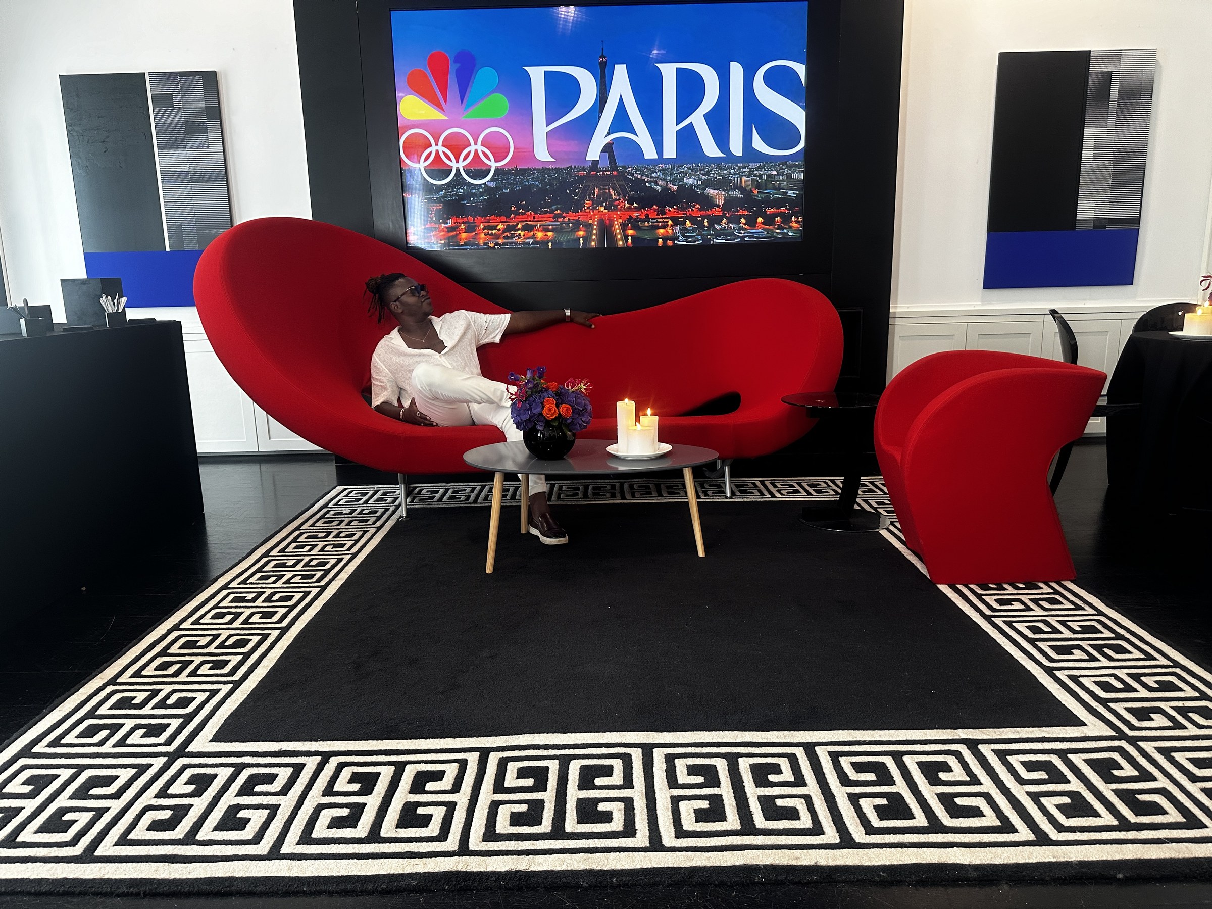 Eric Maseko à Paris pendant les Jeux olympiques