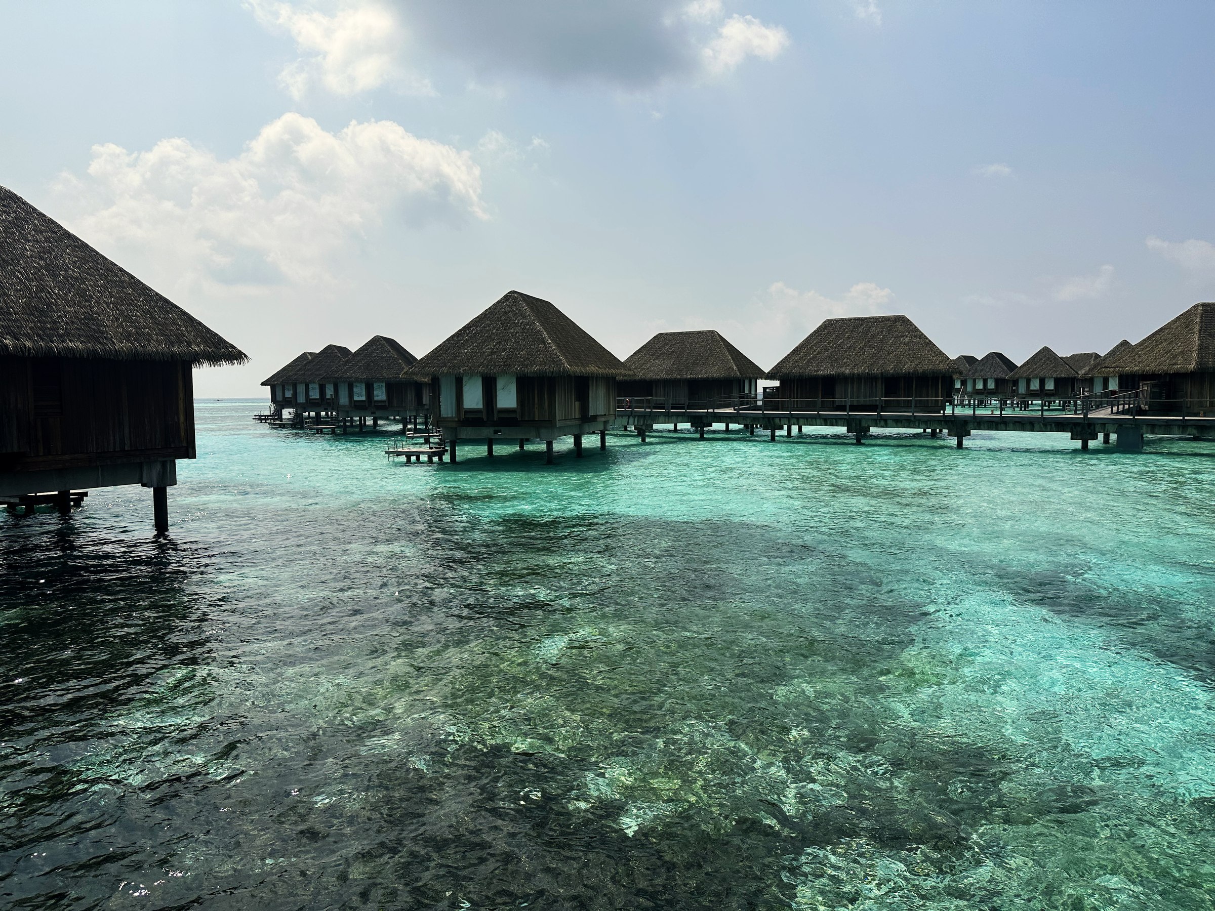 Villas sur le lagon aux Maldives
