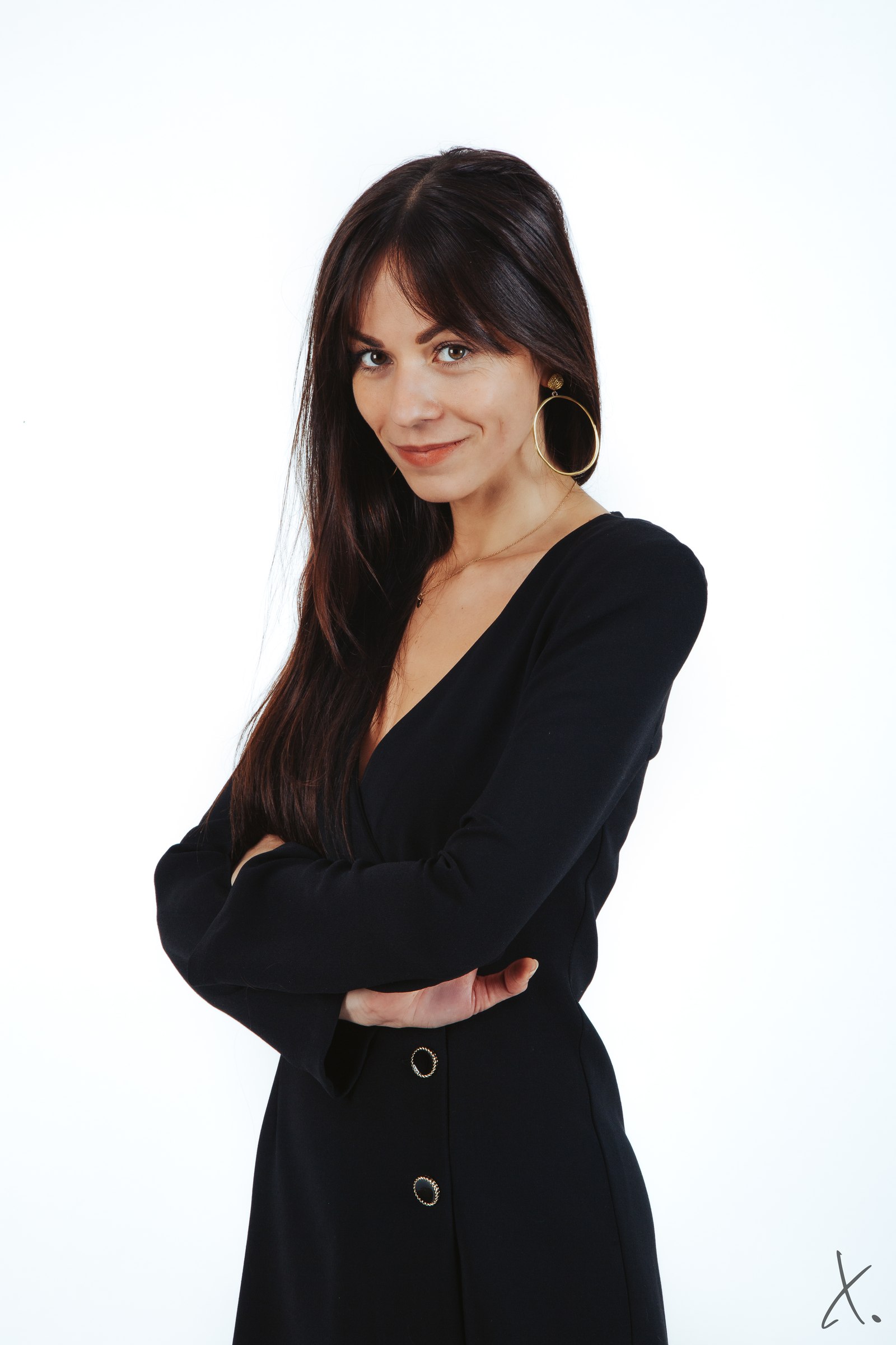 Portrait de Marey en tenue noire